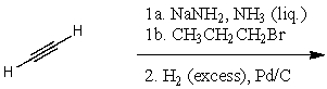 What is the major product for the following reaction sequence?   A)    B)    C)    D)    E)  None of the above