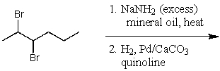 What is the major product for the following reaction sequence?   A)    B)    C)    D)    E)   