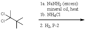 What is the major product for the following reaction sequence?   A)    B)    C)    D)    E)  None of the above