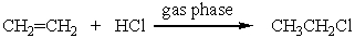  The thermodynamic parameters at 298 K for the following reaction are given below.    \Delta Hº = -64.9 kJ mol<sup>-1</sup>   \Delta Sº = -131 J K<sup>-1</sup> mol<sup>-1</sup>   \Delta Gº = -25.8 kJ mol<sup>-1</sup> Which of the following statements is true of the reaction? A)  Both  \Delta Hº and  \Delta Sº favor product formation. B)  Neither  \Delta Hº nor  \Delta Sº favors product formation. C)  The entropy term is unfavorable but the formation of ethyl chloride is favored. D)  The entropy term is favorable but the formation of ethyl chloride is not favored. E)  The sign of  \Delta Gº indicates that the reaction cannot occur as written. 
