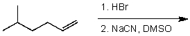 What is the major product of the following reaction sequence?   A)    B)    C)    D)    E)  None of the above