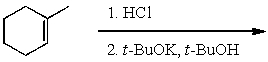 What is the major product of the following reaction sequence?   A)    B)    C)    D)    E)   