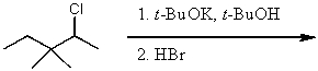 What is the major product of the following reaction sequence?   A)    B)    C)    D)    E)  None of the above