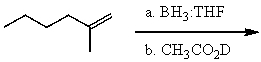 What is the major product for the following reaction?   A)    B)    C)    D)    E)  None of the above