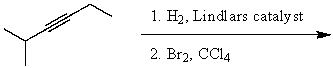 What is the major product of the following reaction sequence?   A)    B)    C)    D)    E)   