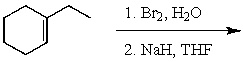 What is the major product of the following reaction sequence?   A)    B)    C)    D)    E)  None of the above