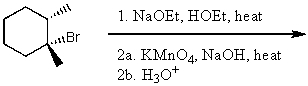 What is the major product of the following reaction sequence?   A)    B)    C)    D)    E)   