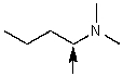 Which one of the following best represents the predicted approximate chemical shift and coupling for the hydrogen(s) indicated with the arrow?   A)  3.00 ppm,doublet B)  3.00 ppm,triplet C)  5.00 ppm,triplet D)  1.00 ppm,doublet E)  5.40 ppm,multiplet