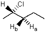 In NMR terminology,protons H<sub>a</sub> and H<sub>b</sub> are said to be:   A)  Identical B)  Enantiotopic C)  Diastereotopic D)  Homotopic E)  Mesotopic