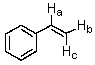 In the structure shown,H<sub>b</sub> and H<sub>c</sub> are classified as:   A)  homotopic protons. B)  geminal protons. C)  enantiotopic protons. D)  diastereotopic protons. E)  isomeric protons.