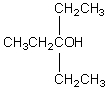 The IUPAC name of compound   is: A)  1,1,1-Triethylmethanol B)  1,1-Diethyl-1-propanol C)  2-Ethyl-3-pentanol D)  3-Ethyl-3-pentanol E)  tert-Heptanol