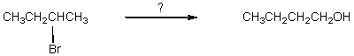Which would be the best way to carry out the following synthesis?   A)  (1) HA,heat; (2) H<sub>3</sub>O<sup>+</sup>,H<sub>2</sub>O,heat B)  (1) (CH<sub>3</sub>) <sub>3</sub>COK / (CH<sub>3</sub>) <sub>3</sub>COH; (2) BH<sub>3</sub>:THF,then H<sub>2</sub>O<sub>2</sub>,OH<sup>-</sup> C)  (1) (CH<sub>3</sub>) <sub>3</sub>COK / (CH<sub>3</sub>) <sub>3</sub>COH; (2) H<sub>3</sub>O<sup>+</sup>,then H<sub>2</sub>O,heat D)  (1) KOH,C<sub>2</sub>H<sub>5</sub>OH; (2) BH<sub>3</sub>:THF,then H<sub>2</sub>O<sub>2</sub>,OH<sup>-</sup> E)  (1) KOH,C<sub>2</sub>H<sub>5</sub>OH; (2) HA,heat; (3) H<sub>3</sub>O<sup>+</sup>,H<sub>2</sub>O,heat