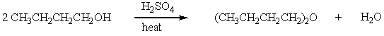 The following reaction,   is probably: A)  an S<sub>N</sub>1-type reaction involving the protonated alcohol as the substrate. B)  an S<sub>N</sub>2-type reaction involving the protonated alcohol as the substrate. C)  an E1-type reaction involving the protonated alcohol as the substrate. D)  an E2-type reaction involving the protonated alcohol as the substrate. E)  an epoxidation reaction.