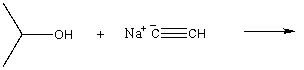Finish the following acid-base reaction and predict if it will proceed in the forward direction:  