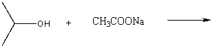 Finish the following acid-base reaction and predict if it will proceed in the forward direction:  