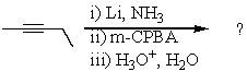 Complete the following reaction sequence,giving structural details of all key intermediates:  