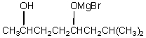 What product(s) is/are produced in the 1:1 reaction of sec-butylmagnesium bromide with   A)    B)    C)    D)    E)   