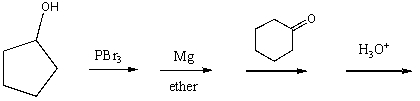 Predict the product(s)of the following reaction sequence:  