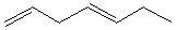 Which of these dienes can undergo the Diels-Alder reaction? A)    B)    C)    D)    E)   