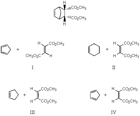Which reaction would produce the following compound?   A)  I B)  II C)  III D)  IV E)  None of the above