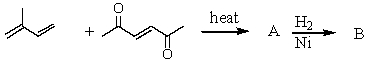 Complete the following sequence of reactions,giving structural details of all key intermediates.  
