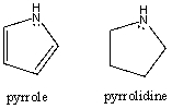 Consider the nitrogen atom in the molecules of pyrrole and pyrrolidine.Bearing in mind that pyrrole exhibits aromatic properties,compare the hybridization of nitrogen in both species,explaining why it must be different,although at first glance,it may appear identical.  
