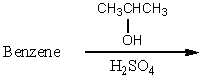Which of the following reactions would yield isopropylbenzene as the major product? A)    B)    C)    D)    E)  All of these