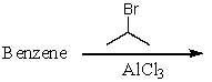Which of the following reactions would produce cumene? A)    B)    C)    D)    E)  All of these
