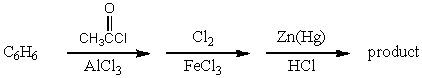 How might the following synthesis be carried out:   A)    B)    C)    D)    E)  None of these syntheses is satisfactory.