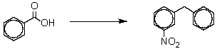 Which is the best sequence of reactions for the following transformation?   A)  i) SOCl<sub>2</sub>;ii) C<sub>6</sub>H<sub>6</sub>,AlCl<sub>3</sub>;iii) Zn(Hg) ,HCl;iv) HNO<sub>3</sub>,H<sub>2</sub>SO<sub>4</sub> B)  i) SOCl<sub>2</sub>;ii) HNO<sub>3</sub>,H<sub>2</sub>SO<sub>4</sub>;iii) C<sub>6</sub>H<sub>6</sub>,AlCl<sub>3</sub>;iv) H<sub>2</sub>,Ni C)  i) HNO<sub>3</sub>,H<sub>2</sub>SO<sub>4</sub>;ii) SOCl<sub>2</sub>;iii) C<sub>6</sub>H<sub>6</sub>,AlCl<sub>3</sub>;iv) Zn(Hg) ,HCl D)  i) PBr<sub>3</sub>;ii) HNO<sub>3</sub>,H<sub>2</sub>SO<sub>4</sub>;iii) C<sub>6</sub>H<sub>6</sub>,AlCl<sub>3</sub>;iv) NaBH<sub>4</sub>,H<sub>2</sub>O E)  Two of these syntheses are satisfactory.