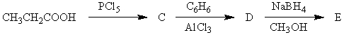The product,E,of the following reaction sequence,   would be:   A)  I B)  II C)  III D)  IV E)  V