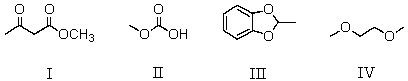 Which of the following compounds is an acetal?   A)  I B)  II C)  III D)  IV E)  None of these