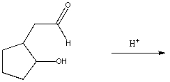 Complete the following reaction sequence,giving structural details of all significant intermediates and the final product.  