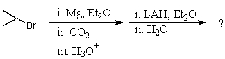 What would be the final organic product of the following reaction?   A)  (CH<sub>3</sub>) <sub>3</sub>CCO<sub>2</sub>H B)  (CH<sub>3</sub>) <sub>3</sub>CCOCH<sub>3</sub> C)  (CH<sub>3</sub>) <sub>3</sub>CCH<sub>2</sub>OH D)  (CH<sub>3</sub>) <sub>3</sub>COCH<sub>3</sub> E)  (CH<sub>3</sub>) <sub>3</sub>CCO<sub>2</sub>CH<sub>3</sub>