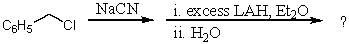 What would be the final organic product of the following reaction?   A)  C<sub>6</sub>H<sub>5</sub>CH<sub>2</sub>CH<sub>2</sub>CO<sub>2</sub>H B)  C<sub>6</sub>H<sub>5</sub>CH<sub>2</sub>CH<sub>2</sub>NH<sub>2 </sub> C)  C<sub>6</sub>H<sub>5</sub>CH<sub>2</sub>CH(CH<sub>3</sub>) CN D)  C<sub>6</sub>H<sub>5</sub>CH<sub>2</sub>CH=NH E)  C<sub>6</sub>H<sub>5</sub>CH<sub>2</sub>NH<sub>2</sub>