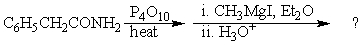What would be the final product?   A)  C<sub>6</sub>H<sub>5</sub>CH<sub>2</sub>CO<sub>2</sub>CH<sub>3</sub> B)  C<sub>6</sub>H<sub>5</sub>CH<sub>2</sub>CH<sub>2</sub>NHCH<sub>3</sub> C)  C<sub>6</sub>H<sub>5</sub>CH<sub>2</sub>COCH<sub>3</sub> D)  C<sub>6</sub>H<sub>5</sub>CH<sub>2</sub>CH(CH<sub>3</sub>) CN E)  C<sub>6</sub>H<sub>5</sub>CH<sub>2</sub>CH=NCH<sub>3</sub>