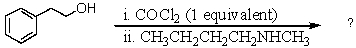 Complete the following reaction sequence,giving details of all significant intermediates.  