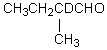 Which compound would be formed when 2-methylbutanal is treated with a solution of NaOD in D<sub>2</sub>O? A)    B)    C)    D)    E)   