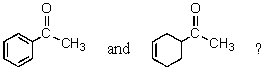 Which reagent would best serve as the basis for a simple chemical test to distinguish between   A)  NaOI (I<sub>2</sub> in NaOH)  B)  Br<sub>2</sub>/CCl<sub>4</sub> C)  CrO<sub>3</sub>/H<sub>2</sub>SO<sub>4</sub> D)  NaHCO<sub>3</sub>/H<sub>2</sub>O E)  Ag(NH<sub>3</sub>) <sub>2</sub><sup>+</sup>