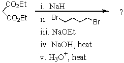 What is the final product of the following reaction sequence? Give structural details of all significant intermediates.  