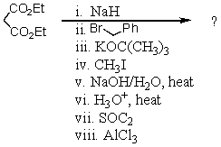 What is the final product of the following reaction sequence? Give structural details of all significant intermediates.  