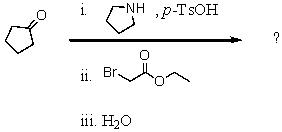 What is the final product of the following reaction sequence? Give structural details of all significant intermediates.  