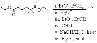 What is the final product of the following reaction sequence? Give structural details of all significant intermediates.  