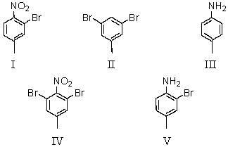 Consider the synthesis below.What is compound B?     A)  I B)  II C)  III D)  IV E)  V