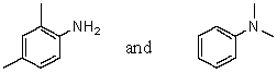 Which reagent would serve as the basis for a simple chemical test that would distinguish between the pair of compounds listed below?   A)  AgNO<sub>3</sub> in H<sub>2</sub>O B)  Dilute NaHCO<sub>3</sub> C)  Dilute NaOH D)  C<sub>6</sub>H<sub>5</sub>SO<sub>2</sub>Cl/OH<sup>-</sup>,then H<sub>3</sub>O<sup>+</sup> E)  Dilute HCl
