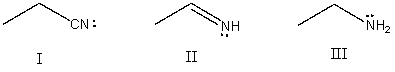 List the following compounds in order of increasing electronegativity (least to most)of the nitrogen atom,and explain your reasoning.  