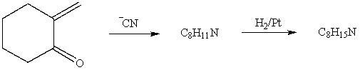 Propose structures corresponding to each of the molecular formulas given in the following reaction sequence:  