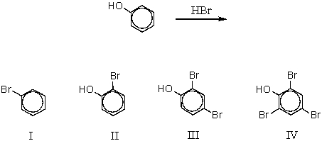 Indicate the correct product,if any,of the following reaction.   A)  I B)  II C)  III D)  IV E)  There is no net reaction.