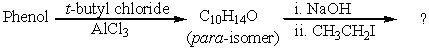 What is the final product?   A)  1-tert-Butyl-4-ethoxybenzene B)  1-tert-Butyl-4-ethylbenzene C)  1-tert-Butoxy-4-ethoxybenzene D)  tert-Butyl ethyl ether E)  1-tert-Butoxy-3-ethylbenzene