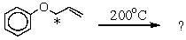 Which product is likely to be obtained during the following reaction of the isotope-labeled allyl ether (14C-isotopic site marked with an asterisk) ?     A)  I B)  II C)  III D)  IV E)  V